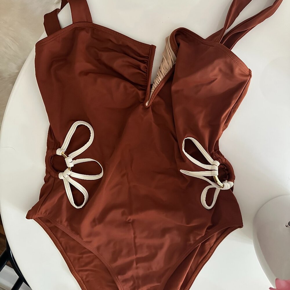 Follow Suit Flora Cut Out One Piece Size XL
